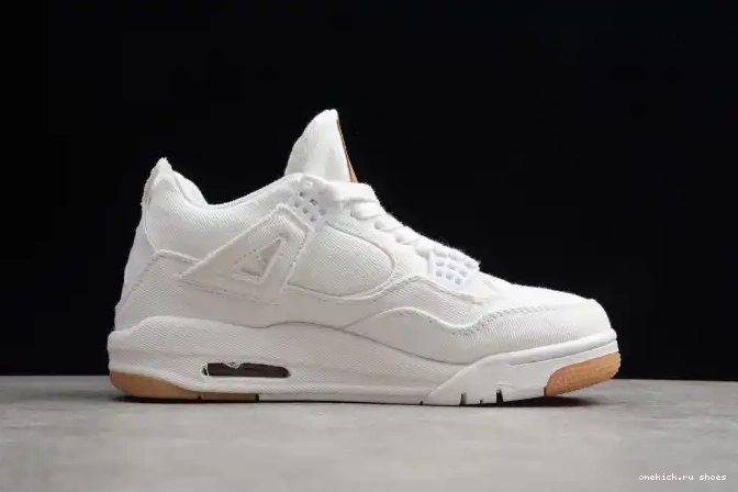 Rep x Air Jordan Levi's 'White' 4 AO2571-100 0505